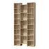 Oikiture Bookshelf Display Shelf CD DVD Storage Media Rack Natural-Display Shelf-PEROZ Accessories