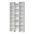 Oikiture Bookshelf Display Shelf CD DVD Storage Media Rack White-Display Shelf-PEROZ Accessories