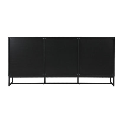 Oikiture Buffet Sideboard Cupboard Cabinet 3 Drawers 2 Door-Sideboard-PEROZ Accessories