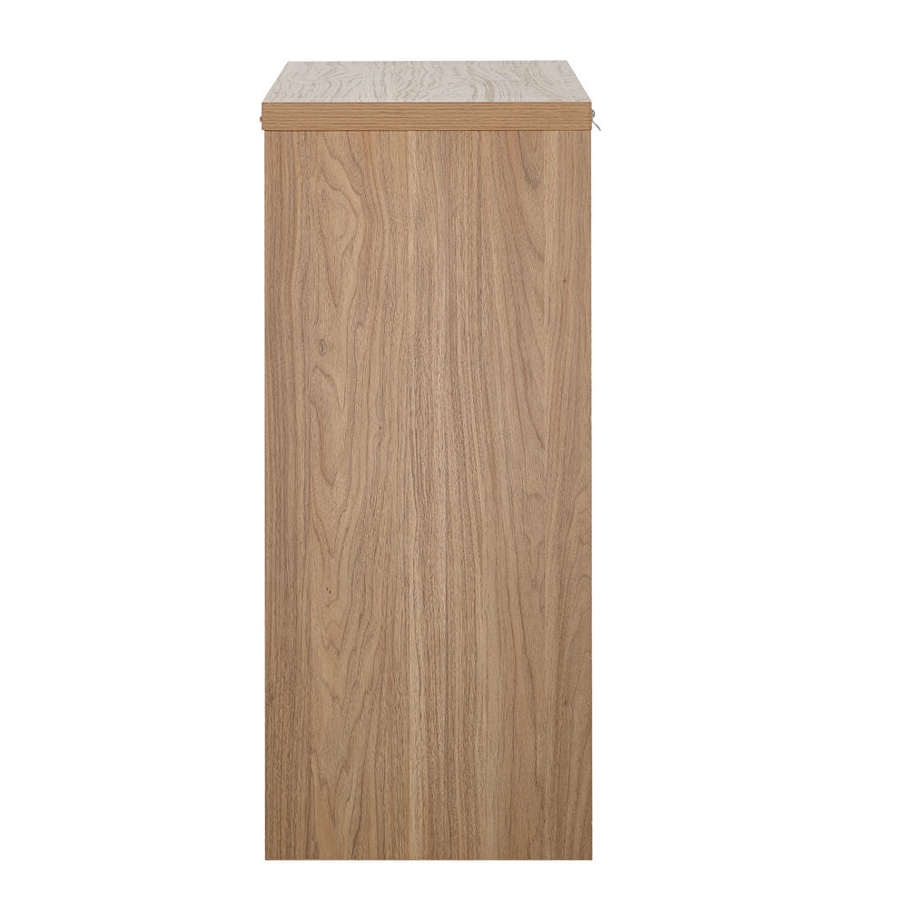 Oikiture Buffet Sideboard Rattan Storage Cabinet Kitchen Hallway Table-Sideboard-PEROZ Accessories