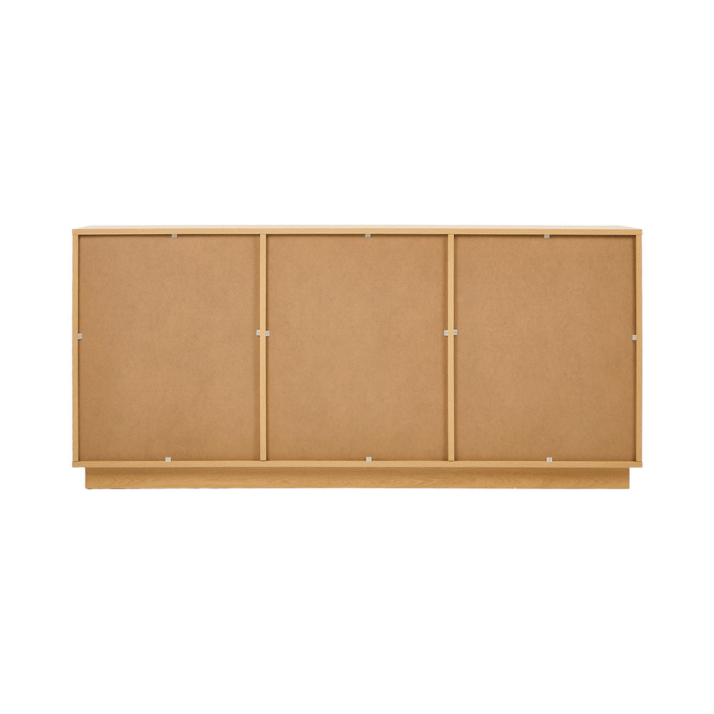 Oikiture Buffet Sideboard Storage Cabinet 3 Drawers Cupboard-Sideboard-PEROZ Accessories