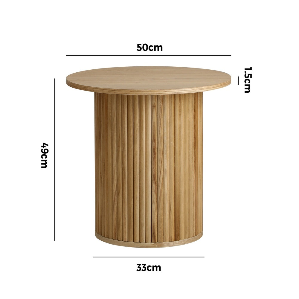 Oikiture Coffee Table Side End Tables Natural-Coffee Table-PEROZ Accessories