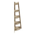 Oikiture Corner Ladder Shelf 5 Tier Display Stand Bookshelf Natural-Bookshelf-PEROZ Accessories