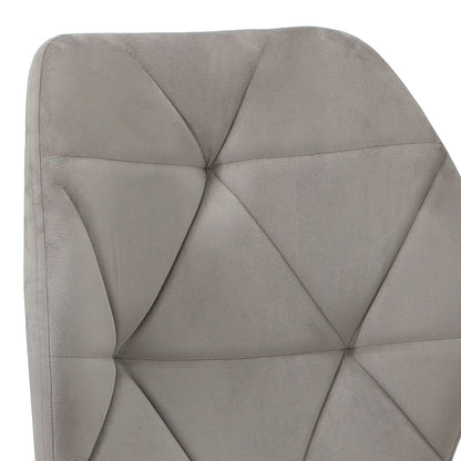 Oikiture Dining Chairs Set of 8 Velvet Grey-Dining Chair-PEROZ Accessories