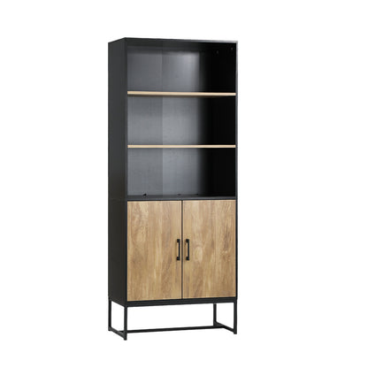Oikiture Display Shelf 5-Tier Storage Shelves Bookcase Cupboard-Display Shelf-PEROZ Accessories