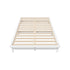 Oikiture Double Wooden Bed Frame Solid Pine Timber White-Wooden Bed Frames-PEROZ Accessories