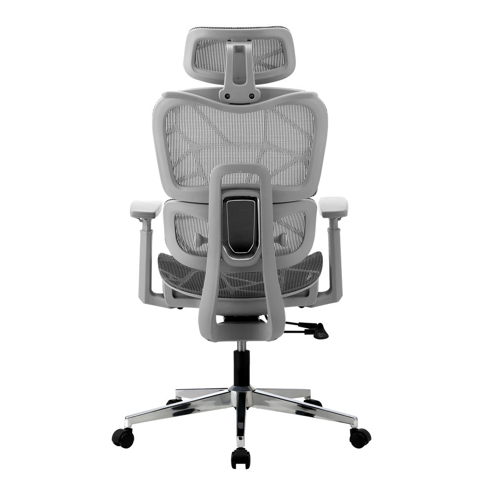 Oikiture Ergonomic Office Chair Mesh Executive Seat Grey-Office Chair-PEROZ Accessories