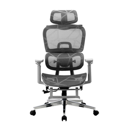 Oikiture Ergonomic Office Chair Mesh Executive Seat Grey-Office Chair-PEROZ Accessories