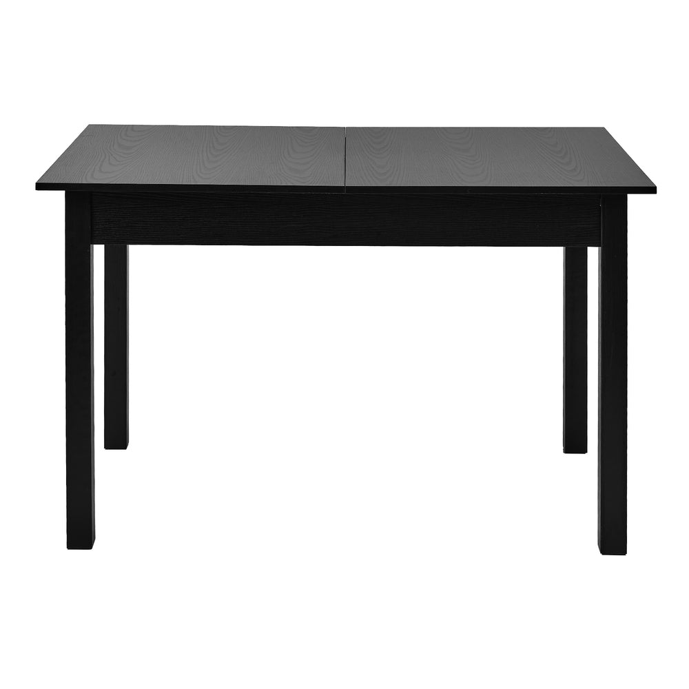 Oikiture Extendable Dining Table 1.2-1.6m Wooden Kitchen Table Black-Dining Table-PEROZ Accessories
