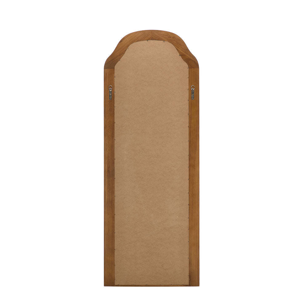 Oikiture Full Length Floor Makeup Mirrors 165x60cm Brown Wood Bedroom-Full Length Mirror-PEROZ Accessories