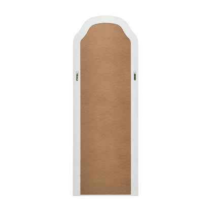 Oikiture Full Length Floor Makeup Mirrors 165x60cm White Wood Bedroom-Full Length Mirror-PEROZ Accessories