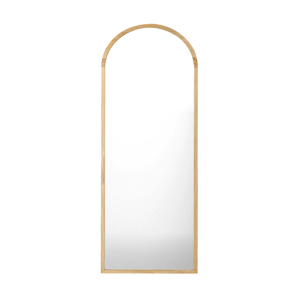 Oikiture Full Length Mirror Arched Wooden 166x60cm-Full Length Mirror-PEROZ Accessories