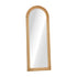 Oikiture Full Length Mirror Elegance Arch 165x60cm Natural Wood-Full Length Mirror-PEROZ Accessories