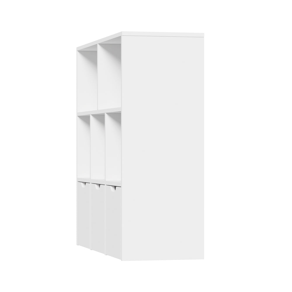 Oikiture Kids Storage Organiser Cabinet With Removable Box White-Kid Storage-PEROZ Accessories