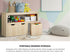 Oikiture Kids Toy Storage Cabinet With Storage Box Natural-Kid Storage-PEROZ Accessories