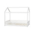 Oikiture Kids Wooden Bed Frame House Beds Platform Double White Timber Pine-Wooden Bed Frames-PEROZ Accessories