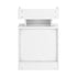 Oikiture LED Bedside Table USB Charging Station White-Bedside Table-PEROZ Accessories