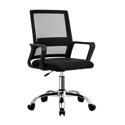 Oikiture Mesh Office Chair Executive Computer Seat Black-Office Chair-PEROZ Accessories