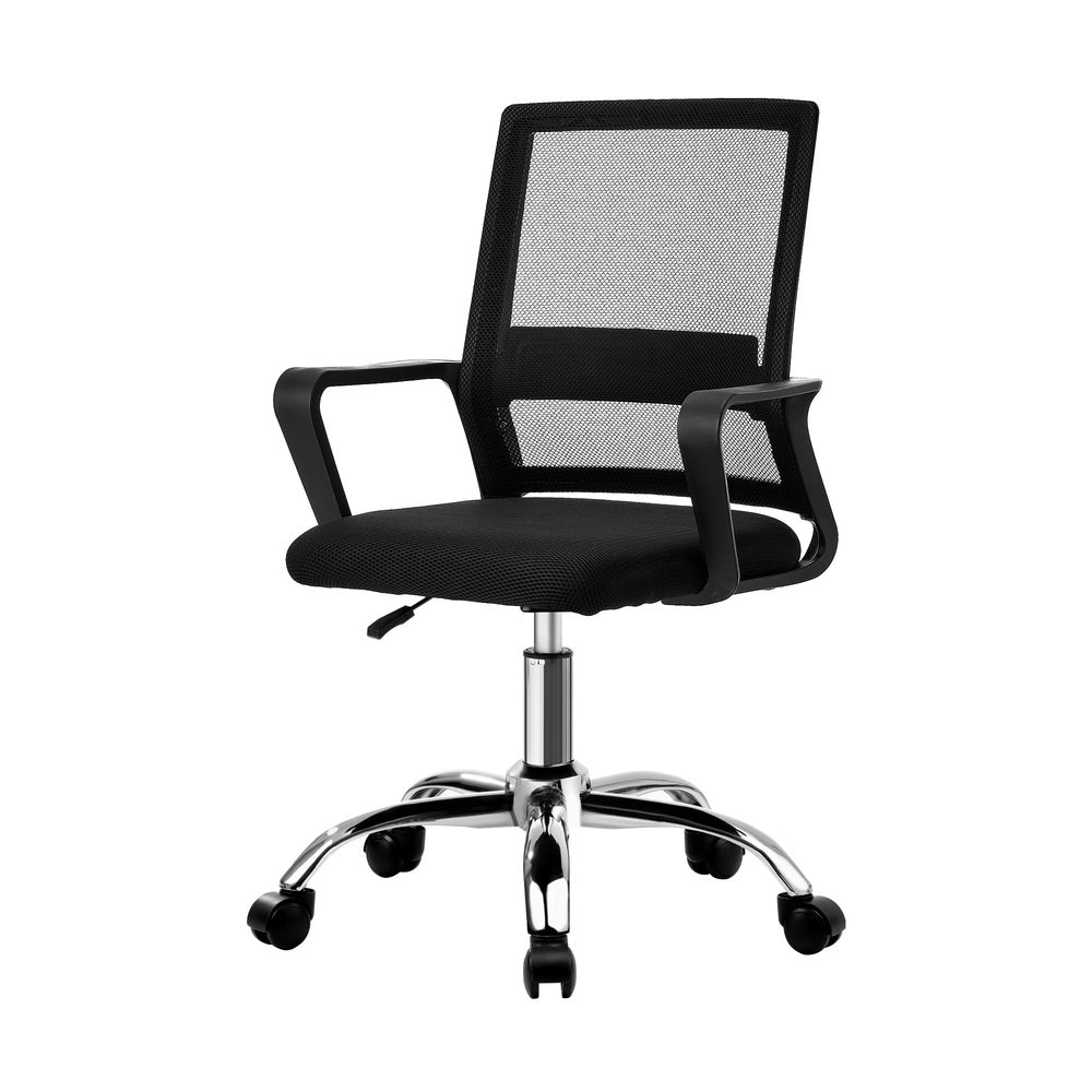 Oikiture Mesh Office Chair Executive Computer Seat Black-Office Chair-PEROZ Accessories
