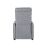 Oikiture Recliner Chair Armchair Adjustable Sofa Lounge Polyester Grey-Recliner Chair-PEROZ Accessories