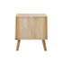 Oikiture Set of 2 Bedside Tables 2 Drawers Side Tables Rubber Wood-Bedside Table-PEROZ Accessories