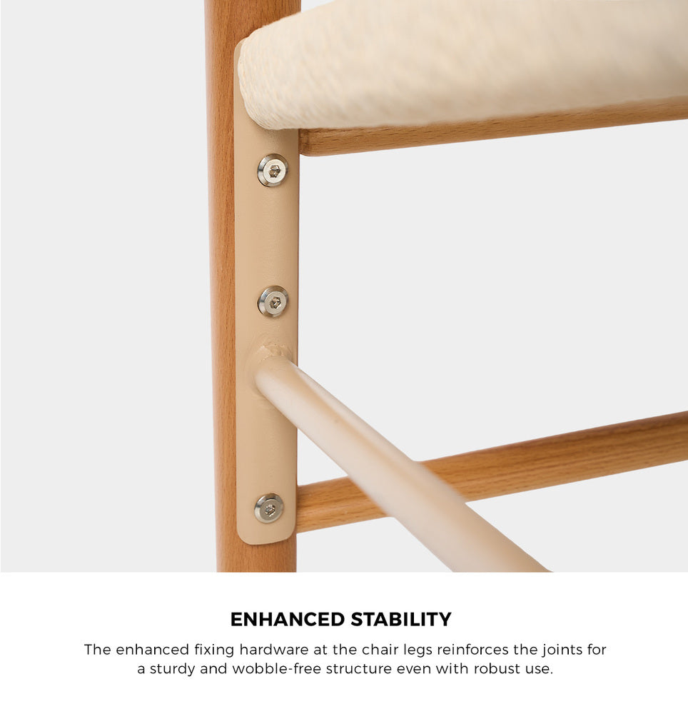 Oikiture Set of 4 Wooden Dining Chair Wishbone Shaped Chair-Dining Chair-PEROZ Accessories