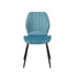 Oikiture Set of 8 Dining Chairs Padded Seat Armless Velvet Blue-Dining Chair-PEROZ Accessories