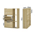 Oikiture Shoe Rack Storage Cabinet with Display Shelves Natural-Shoe Storage Cabinet-PEROZ Accessories