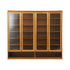 Oikiture Shoe Storage Cabinet 4 Doors 7 Shelves Brown-Shoe Storage Cabinet-PEROZ Accessories
