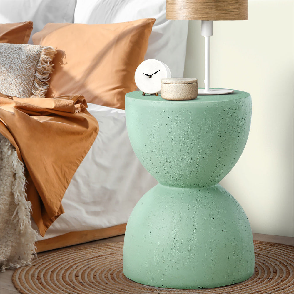 Oikiture Side Table Coffee Tables Stand Stone Green-Side Tables-PEROZ Accessories