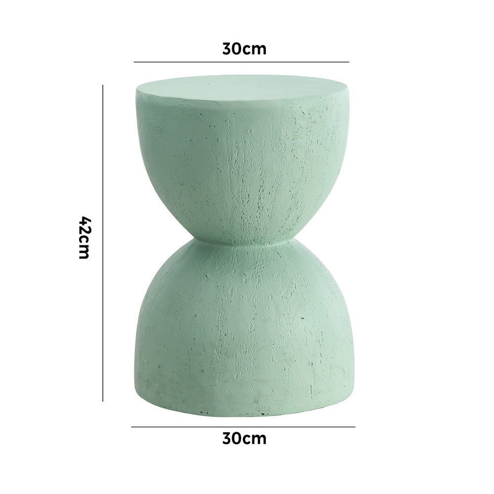 Oikiture Side Table Coffee Tables Stand Stone Green-Side Tables-PEROZ Accessories