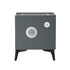 Oikiture Smart Bedside Table Wireless Charging LED Lights 2 Drawers-Bedside Table-PEROZ Accessories
