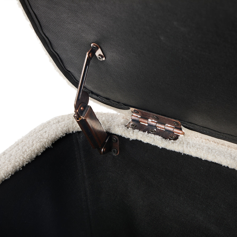 Oikiture Storage Ottoman Blanket Box Teddy Stool Bench-Ottoman-PEROZ Accessories