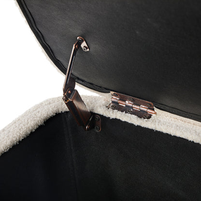 Oikiture Storage Ottoman Blanket Box Teddy Stool Bench-Ottoman-PEROZ Accessories