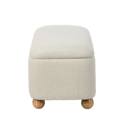 Oikiture Storage Ottoman Blanket Box Teddy Stool Bench-Ottoman-PEROZ Accessories