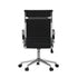 Oikiture Swivel Office Chair High Back Leather Black-Office Chair-PEROZ Accessories
