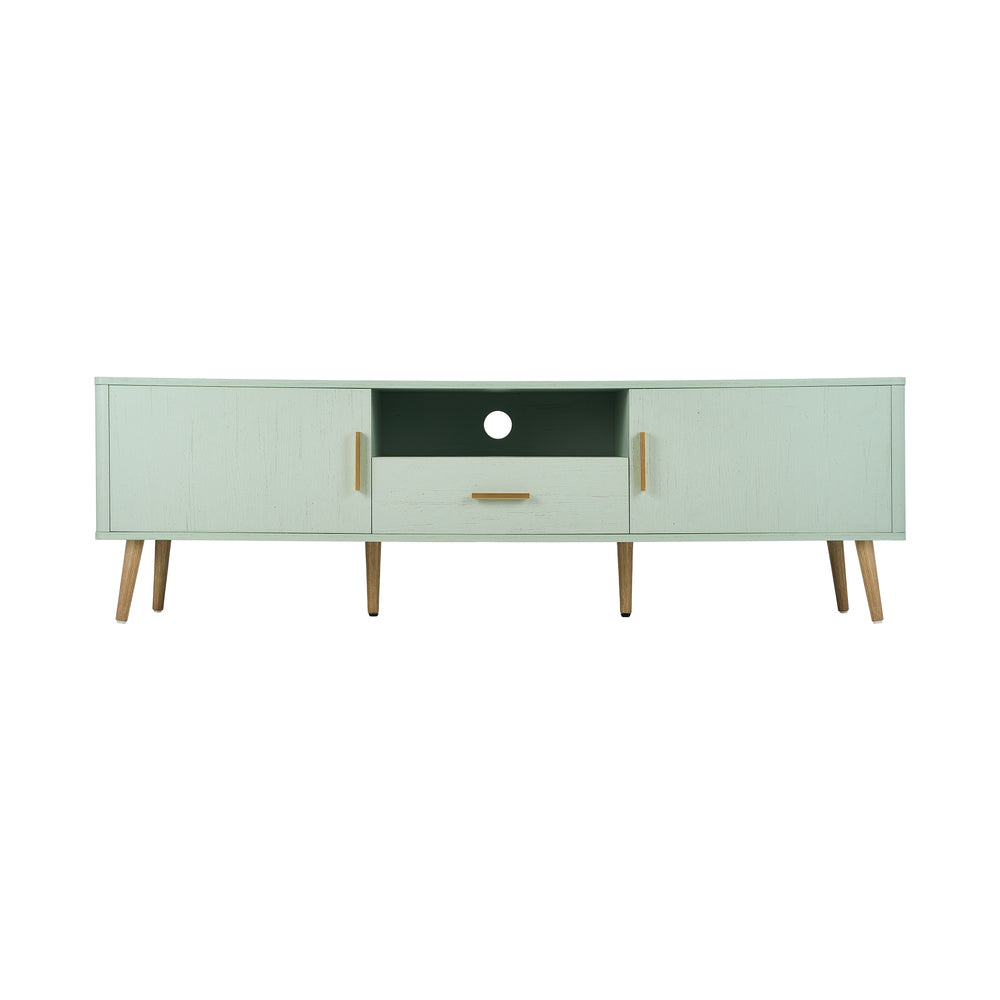 Oikiture TV Cabinet Entertainment Unit Stand 160cm Green-Entertainment Units-PEROZ Accessories