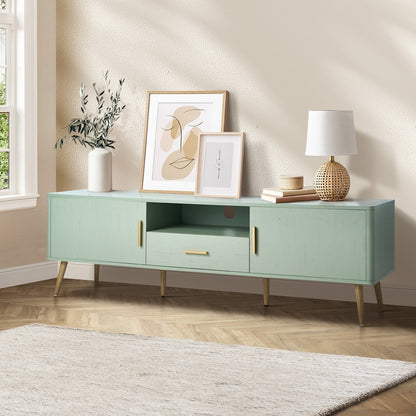 Oikiture TV Cabinet Entertainment Unit Stand 160cm Green-Entertainment Units-PEROZ Accessories