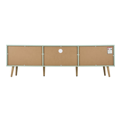 Oikiture TV Cabinet Entertainment Unit Stand 160cm Green-Entertainment Units-PEROZ Accessories