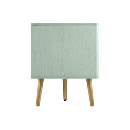 Oikiture TV Cabinet Entertainment Unit Stand 160cm Green-Entertainment Units-PEROZ Accessories