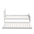 Oikiture Trundle Bed Frame Single Size Wooden Daybed White-Wooden Bed Frames-PEROZ Accessories