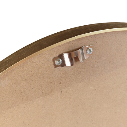 Oikiture Wall Mirror Round 80cm Gold-Wall Mirror-PEROZ Accessories