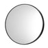 Oikiture Wall Mirror Round Black 80cm-Wall Mirror-PEROZ Accessories