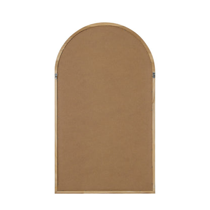 Oikiture Wall Mirror Wooden Frame Arched 86 x 50cm-Wall Mirror-PEROZ Accessories
