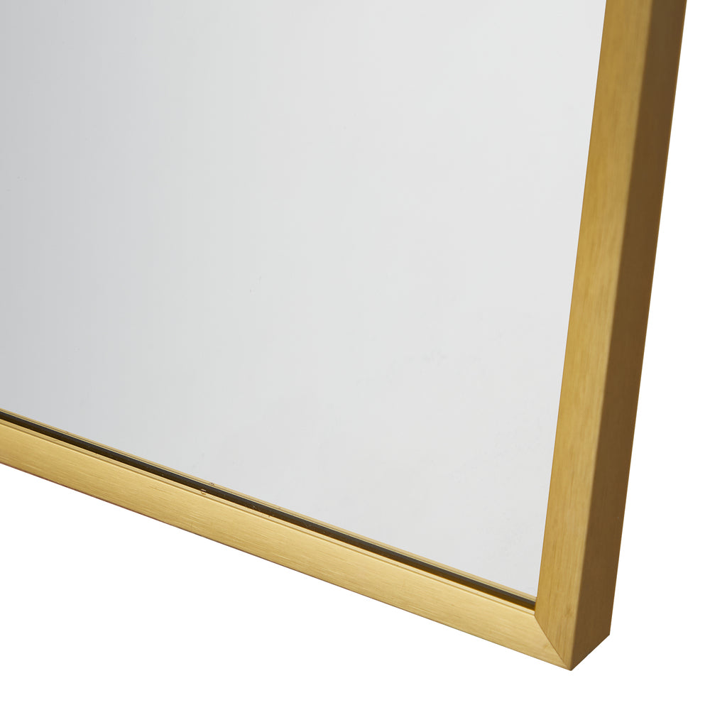 Oikiture Wall Mirrors 86x50cm Arched Gold Set of 2-Wall Mirror-PEROZ Accessories
