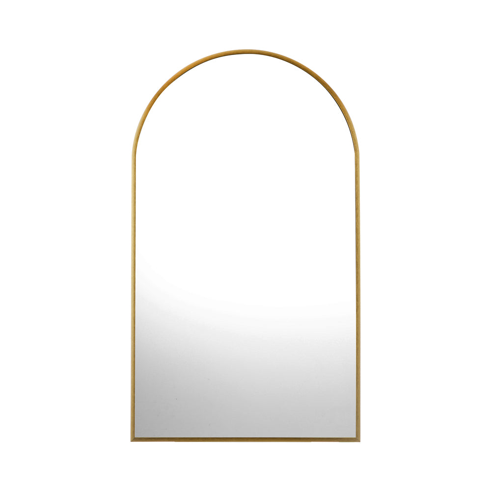 Oikiture Wall Mirrors 86x50cm Arched Gold Set of 2-Wall Mirror-PEROZ Accessories