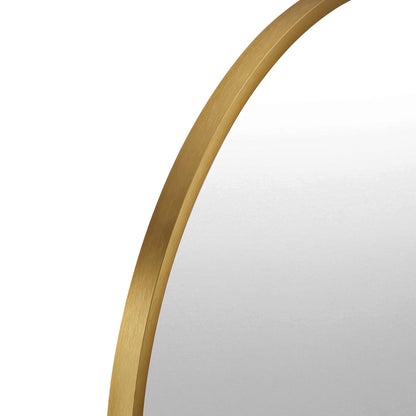 Oikiture Wall Mirrors Oval Mirror Gold 84x50cm Set of 2-Wall Mirror-PEROZ Accessories