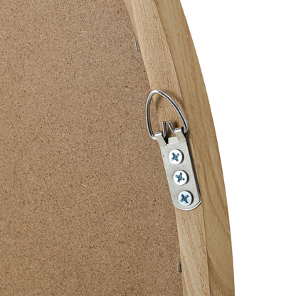 Oikiture Wall Mirrors Round 70cm Wooden Set of 2-Wall Mirror-PEROZ Accessories