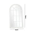 Oikiture Window Mirror Arched Wall Mirrors 76x51cm Wooden White-Window Mirror-PEROZ Accessories