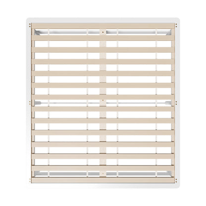Oikiture Wooden Bed Frame King Size Solid Pine Wood White-Wooden Bed Frames-PEROZ Accessories